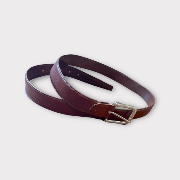 Officin Artigiana | Genuine Brown Leather Belt Made in Italy Size 42 Men's - Picture 1 of 7